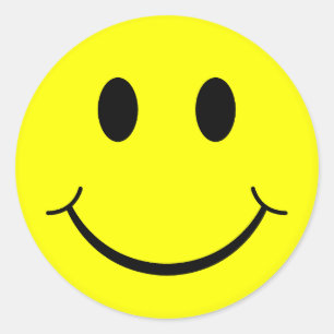 Klassisches Gesicht Runder Aufkleber