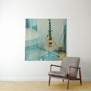 klassisches Gitarrengeschenk für Papa Wandteppich