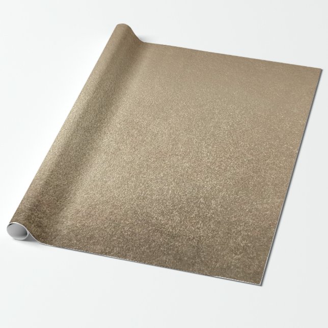klassisches Gold aus Edelmetall Geschenkpapier (Ungerollt)
