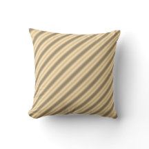 Klassisches Gold Diagonal Stripe Kissen