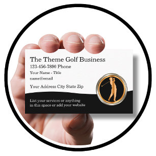 Klassisches Golf Theme Business Cards Design Visitenkarte