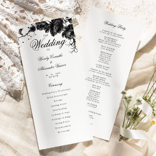 Klassisches Gotisches White Wedding Flat Programm