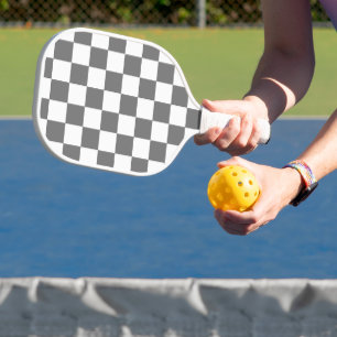 Klassisches Grau kariert  Pickleball Schläger