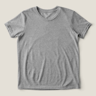 Klassisches graues Basic-T-Shirt – Bequem für den  Tri-Blend Shirt