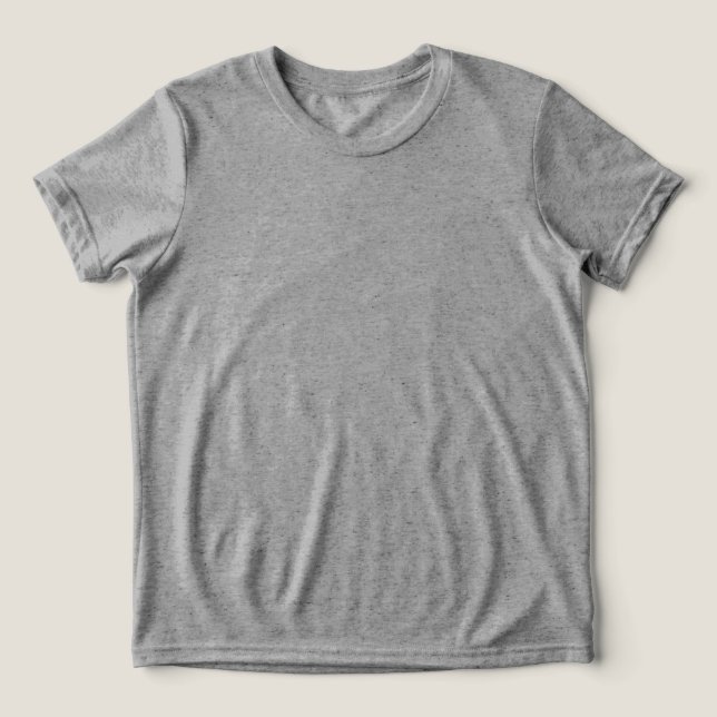 Klassisches graues Basic-T-Shirt – Bequem für den  Tri-Blend Shirt (Design Vorderseite)