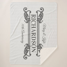 Klassisches graues sherpadecke