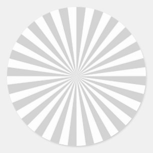 Klassisches Gray Burst Spinning Wheel passt sich d Runder Aufkleber