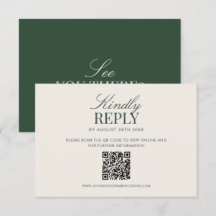 Klassisches grünes Old Money elegantes QR-Code-Hoc