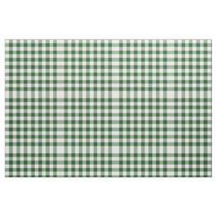 Klassisches grünes und weißes Gingham-Block-Must Stoff