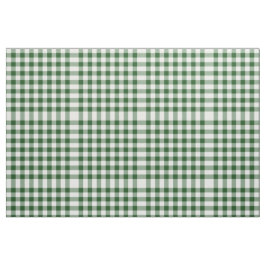 Klassisches grünes und weißes Gingham-Block-Muster Stoff