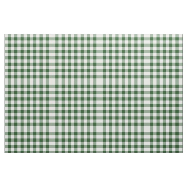 Klassisches grünes und weißes Gingham-Block-Muster Stoff (Fat Quarter (45,7 x 55,9 cm))
