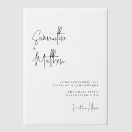 Klassisches handgeschriebenes Skript Minimalistisc