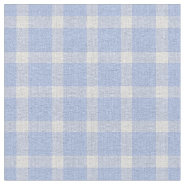 Klassisches helles Puderblau großes Gingham Stoff (Nahaufnahme)