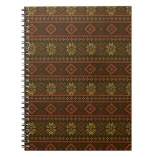 Klassisches Herbstmuster mit Fair-Isle-Technik/Col Notizblock