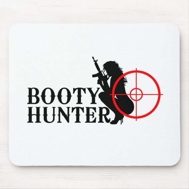 Klassisches Hintern Hunter Design Mousepad (Vorne)