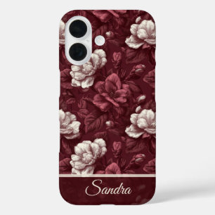 Klassisches Hochzeitsgeschenk Gardenien Name iPhone 16 Hülle