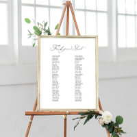 Klassisches Hochzeitssymbol für den Sitzplatz