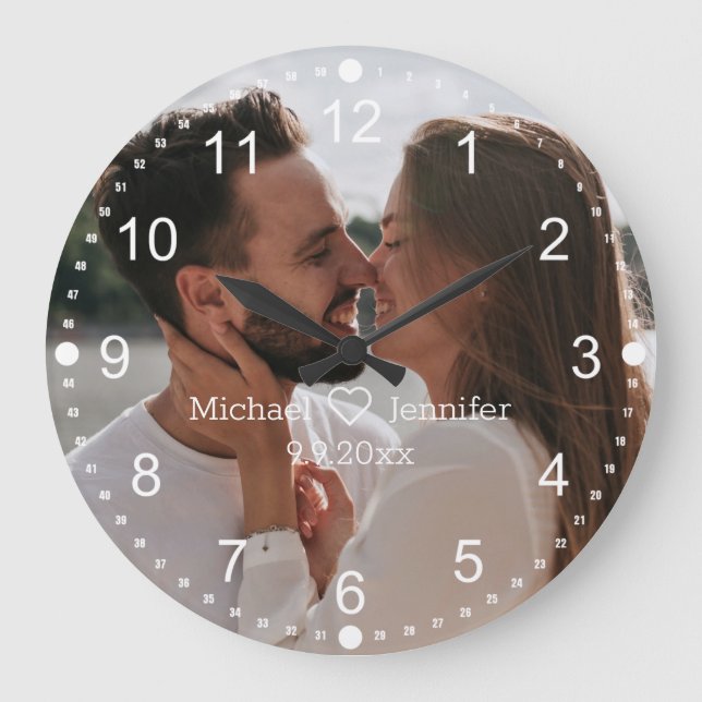 klassisches Hochzeitstag Foto rund um die Uhr (Vorderseite)