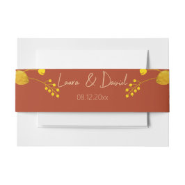 Klassisches Hochzeitstil Einladungsbanderole