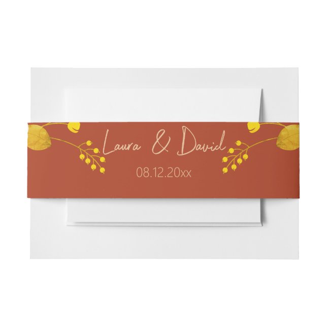 Klassisches Hochzeitstil Einladungsbanderole (Vorderseite Beispiel)