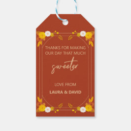 Klassisches Hochzeitstil Geschenkanhänger