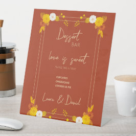 Klassisches Hochzeitstil Sockelschild