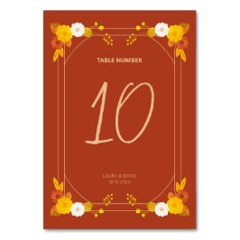 Klassisches Hochzeitstil Tischnummer