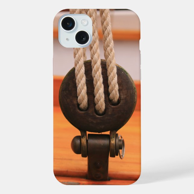 Klassisches Holz-Segelboot iPhone-Case iPhone Hülle (Rückseite)