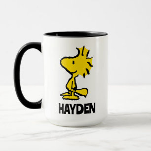 Klassisches Holzdesign Name hinzufügen Tasse