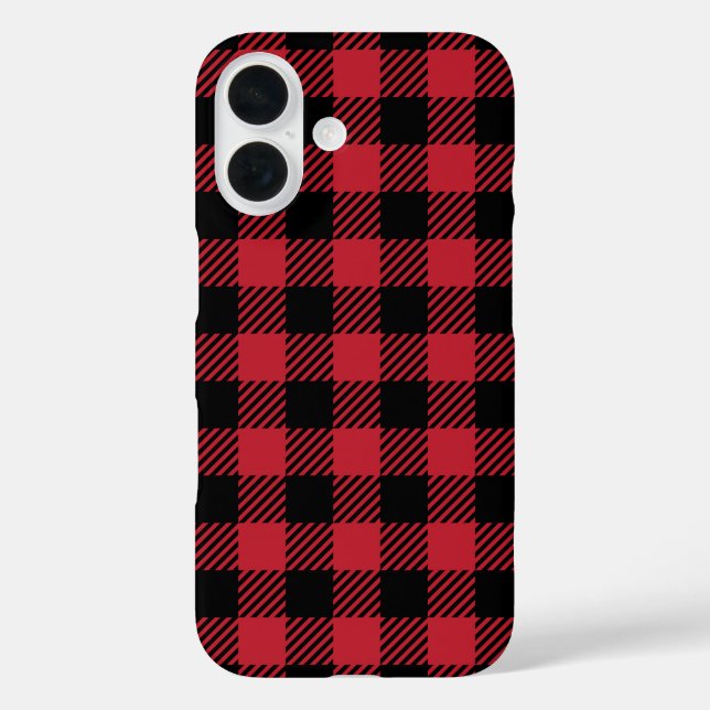 Klassisches Holzfäller-Karo-Muster Case-Mate iPhone Hülle (Rückseite)