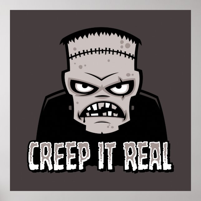 Klassisches Horror-Frankenstein-Design 'Creep It R Poster (Vorne)