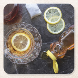 Klassisches Hot Toddy Rechteckiger Pappuntersetzer