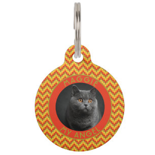 Klassisches individuelles Geschenk für Katzenbesit Haustiermarke
