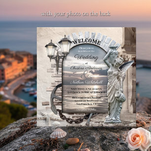 Klassisches italienisches Foto für Hochzeiten Einladung