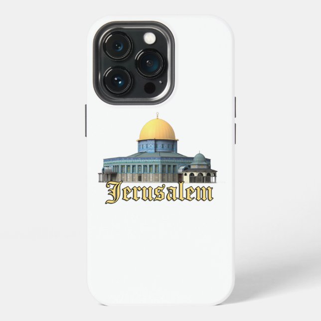 Klassisches Jerusalem-Felsendom-Design iPhone Hülle (Hinten)