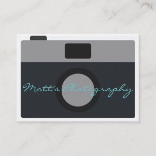 Klassisches Kamera-Icon für Fotografen Visitenkarte