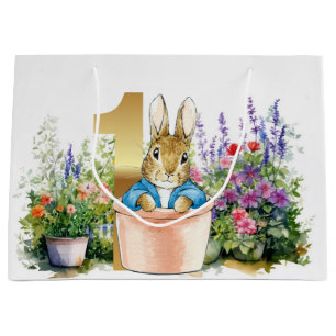 Klassisches Kaninchen Erster Geburtstag Große Geschenktüte