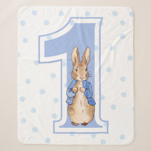 Klassisches Kaninchen zum ersten Geburtstag Nummer Sherpadecke