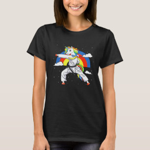 Klassisches Karate-Einhorn-Schüler-Lehrer-Karateka T-Shirt