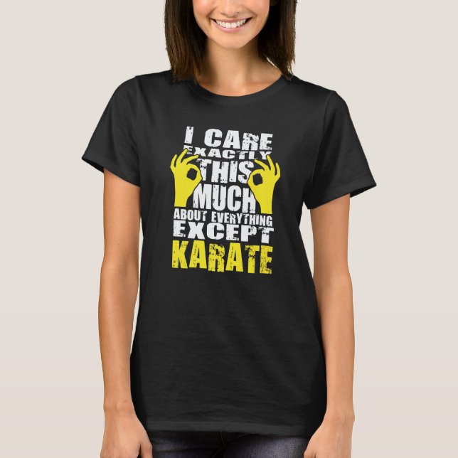 Klassisches Karate-Karate-Design T-Shirt (Vorderseite)