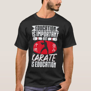 Klassisches Karate-Schwarzgurt-Gi-Uniform  Bildung T-Shirt