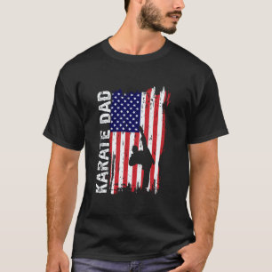 Klassisches Karate VATER amerikanische Flagge Patr T-Shirt