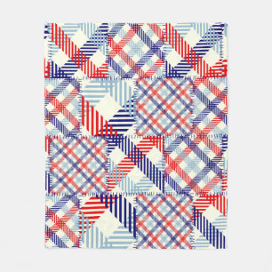 Klassisches Kariertes Muster: Muster für Quadrate Fleecedecke