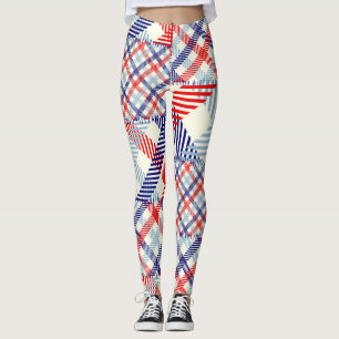 Klassisches Kariertes Muster: Muster für Quadrate Leggings