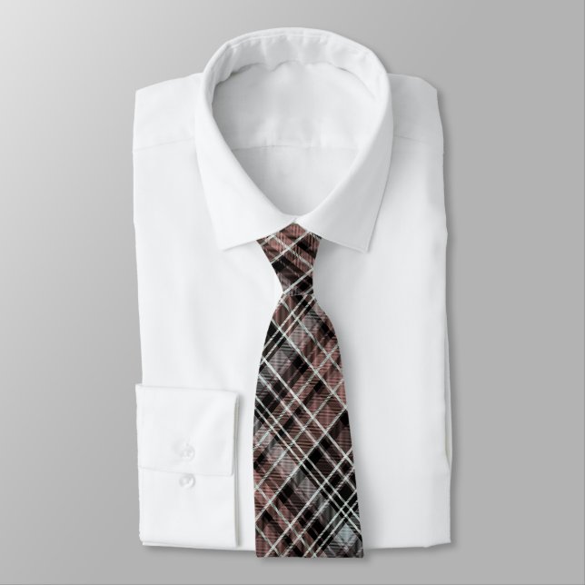 Klassisches Kariertes Tartan Krawatte (Gebunden)