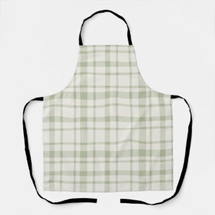 Klassisches Kariertes Tartan-Muster-Minze Grün & C Schürze