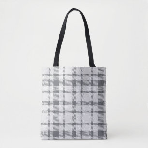 Klassisches Kariertes Tartan-Muster-neutral grau-w