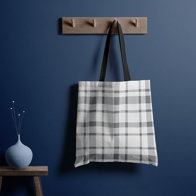 Klassisches Kariertes Tartan-Muster-neutral grau-w (Von Creator hochgeladen)