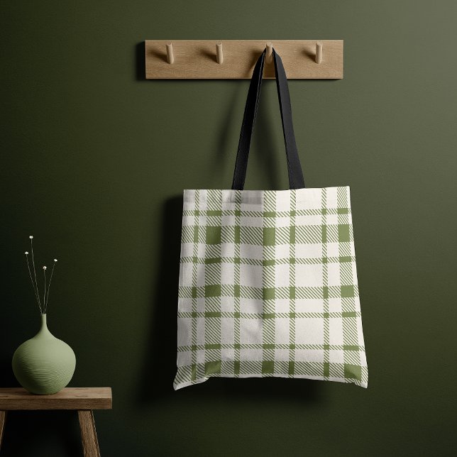 Klassisches Kariertes Tartan-Muster-Olivenöle Grün (Von Creator hochgeladen)