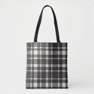 Klassisches Kariertes Tartan-Muster, schwarz und c